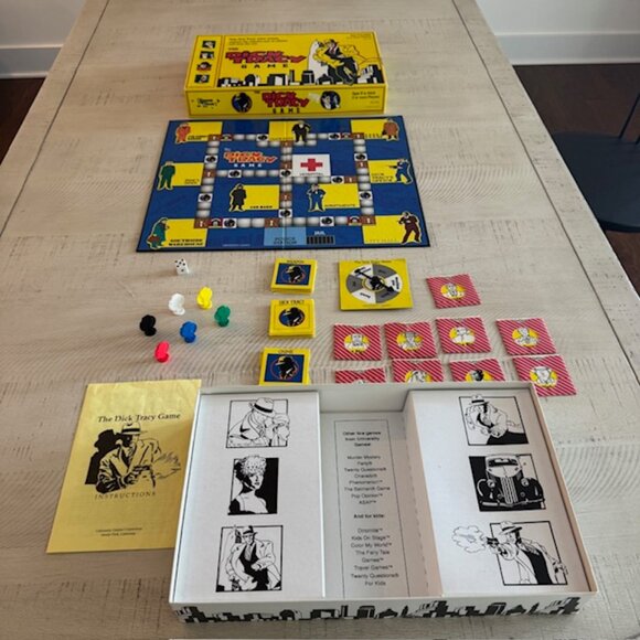 Vintage 1990 University Games The Dick Tracy Game - Picture 2 of 11